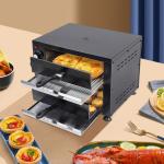 Electric Double Layer Countertop Pizza Oven