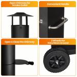 Wood Fired Pizza Oven with Wheels and Cover