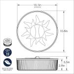 10-Inch Microwave Tortilla Warmer - Orange