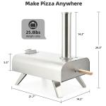 Portable 12" Wood Fired Outdoor Pizza Oven