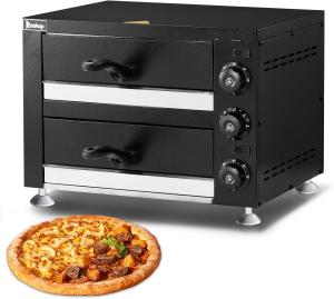 Double Deck Indoor Pizza Oven with Temperature Control
