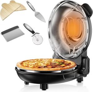 800˚F Electric Indoor Pizza Oven with 1200W Power