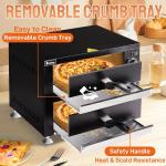 Double Deck Indoor Pizza Oven with Temperature Control
