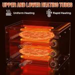 Double Deck Indoor Pizza Oven with Temperature Control