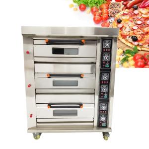 Triple Deck Gas Pizza Oven for Restaurants