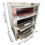 Triple Deck Gas Pizza Oven for Restaurants