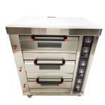 Triple Deck Gas Pizza Oven for Restaurants