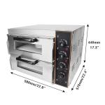 3000W Double Deck Commercial Pizza Oven