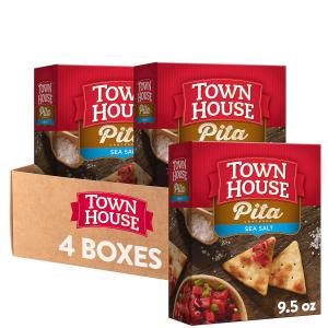 Oven-Baked Sea Salt Pita Crackers (4 Boxes)