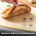 15"x12" Rectangular Pizza Stone with Handles