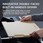 15"x12" Rectangular Pizza Stone with Handles