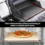 15"x12" Rectangular Pizza Stone with Handles