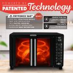 Black Gourmia French Door Air Fryer Oven