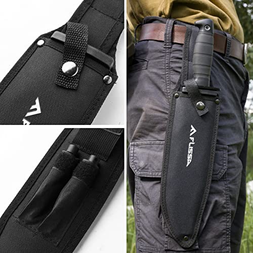 FLISSA Tactical 15-Inch Survival Hunting Knife Set