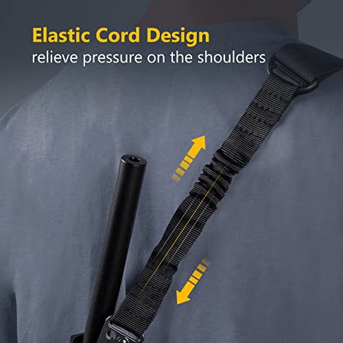 Adjustable Two-Point Rifle Sling with Swivel Set
