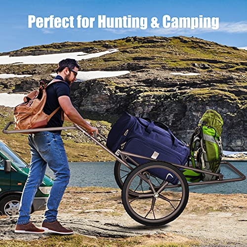 500 LBS Capacity Folding Deer Cart with Big Wheels