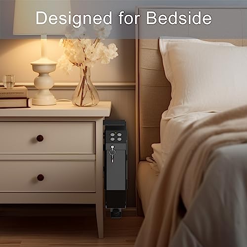 Quick Access Handgun Safe with Keypad and Key