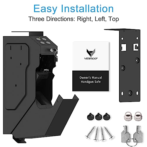 Quick Access Handgun Safe with Keypad and Key