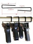 5-Pack Pistol Rack Storage Solutions for Safety