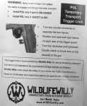 50 Wildlife Willy Gun Trigger Locks for Safety