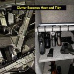 Set of 5 Gun Safety Handgun Storage Racks