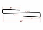 Set of 5 Gun Safety Handgun Rack Hangars