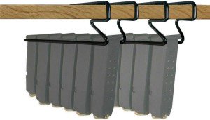 Under Shelf Pistol Hanger and Magazine Holder Set