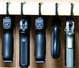 Set of 5 Gun Safety Handgun Storage Racks