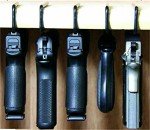Set of 5 Handgun Storage Rack Solutions