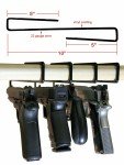 Set of 5 Handgun Storage Rack Solutions