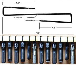 Handgun Storage Solution - Pack of 12 Hangers