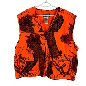 Camo Hunting Vest for Men - Blaze Orange XL