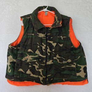 Reversible Woodland Camo & Blaze Orange Vest XL