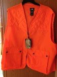 Men's Blaze Orange Hunting Safety Vest, Large/XL