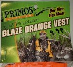 Primos Adult Blaze Orange Hunting Vest #6365