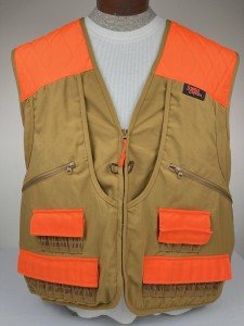 Men's XL Brown & Blaze Orange Hunting Vest