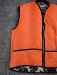 Men's Large Vintage Blaze Orange Hunting Vest