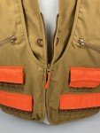 Men's XL Brown & Blaze Orange Hunting Vest