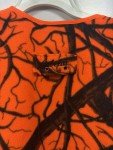 Men's Blaze Orange Camo Fleece Hunting Vest, XL