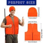 Blaze Orange Hunting Vest and Hat Set