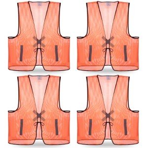 4-Piece High Visibility Hunting Safety Vests