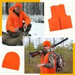 Blaze Orange Hunting Vest and Hat Set