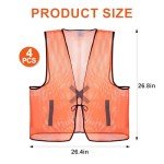 4-Piece High Visibility Hunting Safety Vests