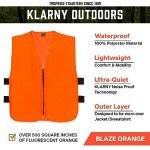 Blaze Orange Waterproof Hunting Vest for Safety