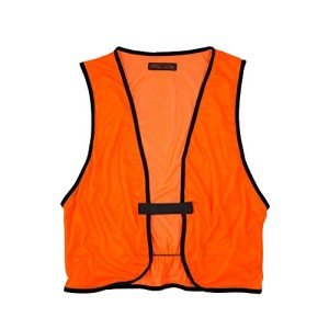 Lightweight Blaze Orange Hunting Safety Vest (Large)