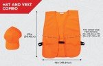 Allen Company Blaze Orange Hat and Vest Set