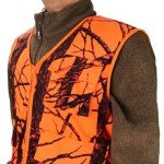 VicBre Men's Blaze Orange Hunting Vest with Pockets