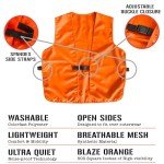 Klarny Outdoors Orange Camo Hunting Vest, Size XL