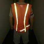Neon Orange High Visibility Safety Vests - 10 Pack