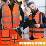 15 Pack High Visibility Reflective Safety Vests